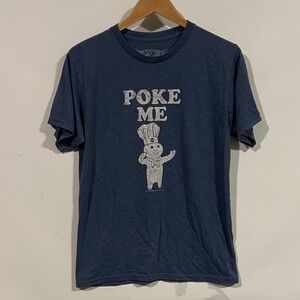 Savvy pilsbury doughboy Blue Graphic T-Shirt